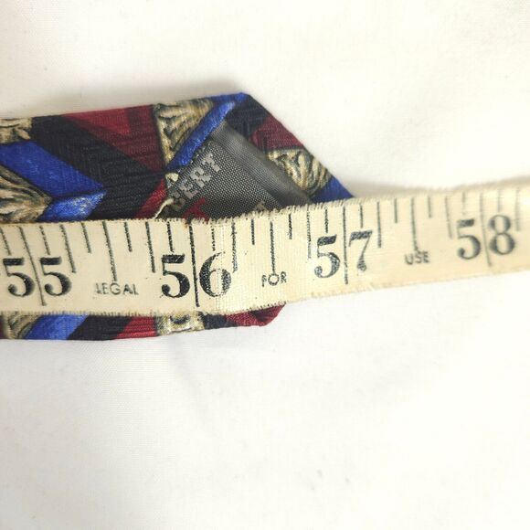 Robert Talbott Best Of Class Red Geometric Silk Tie Made In USA 4" x 57" - Picture 6 of 6